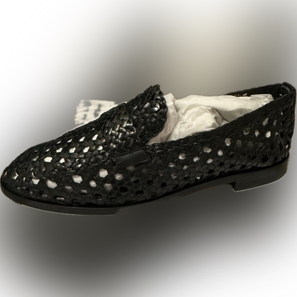 Margaux Andie Woven Loafers - Black - 36 - Like New